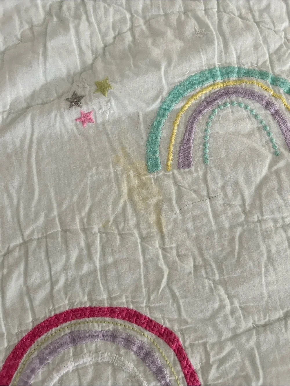 Pottery Barn Kids Molly Rainbow Quilt, Full/Queen